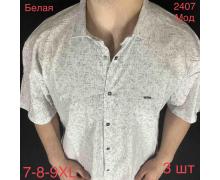 Рубашка мужская Надийка, модель 2407-1 white лето