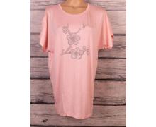 футболка женская ButikOk, модель F26 pink лето