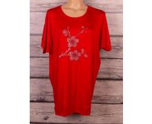 футболка женская ButikOk, модель F26 red лето