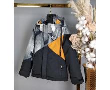 Куртка детская Delfinka, модель A8313 black-yellow демисезон