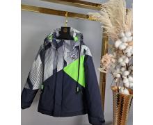 Куртка детская Delfinka, модель A8313 navy-green демисезон