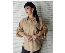 Рубашка женская Shipi, модель 1995 brown демисезон