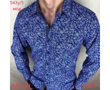 Рубашка мужская Надийка, модель 543Y-5 blue демисезон