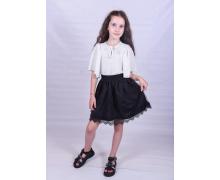Блузка детская Fashion School, модель EL37 white лето