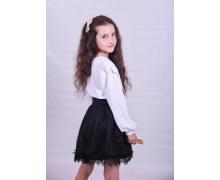 Блузка детская Fashion School, модель EL38 white демисезон