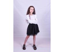 Блузка детская Fashion School, модель EL38 white демисезон