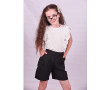 Блузка детская Fashion School, модель EL47 white лето