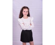 Блузка детская Fashion School, модель EL53 white демисезон