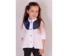 Блузка детская Fashion School, модель EL63 white лето