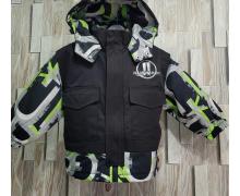 Куртка детская Bravo, модель 8017 black-green демисезон