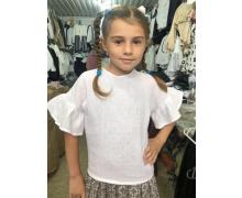 Блузка детская Fashion School, модель EL77 white лето