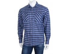 рубашка мужская Logaster, модель A67-4 blue демисезон