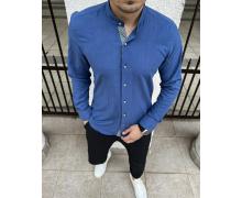Рубашка мужская Nik, модель 32809 blue демисезон