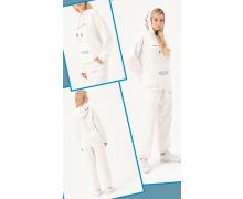 костюм спорт женский Керим, модель 6002 white демисезон