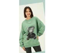 свитер женский Newe, модель 10103 green демисезон