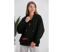 кофта спорт женская MMC clothes, модель 3061 black демисезон