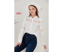 рубашка женская MMC clothes, модель 2951 white демисезон