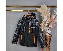 Куртка детская Delfinka, модель A8315 black демисезон