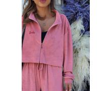 пальто женский Osta Brand, модель 109 pink-old-1 демисезон