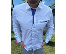 Рубашка мужская Nik, модель 33043 white демисезон