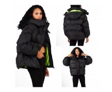 Куртка женская Three Black Women, модель 80011-4 black зима