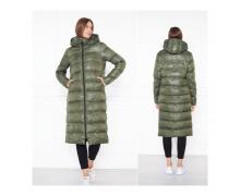 пальто женский Three Black Women, модель 80018-3 green зима