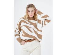 Свитер женский MMC clothes, модель 1009 brown зима