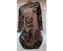 Платье женский LeVisha, модель 26280 brown демисезон