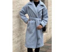 пальто женский Arina, модель 486 l.blue демисезон