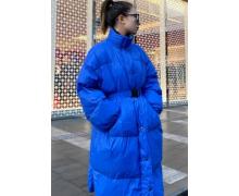 Пальто женский JM, модель 822 blue зима