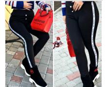 штаны спорт женские Sport style, модель 7323 black зима