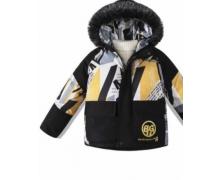 Куртка детская Gold Kids, модель 2162 black-yellow зима