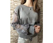 свитер женский Шаолинь, модель H16 grey демисезон