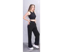 Штаны Спорт женские MMC clothes, модель 2045 black зима