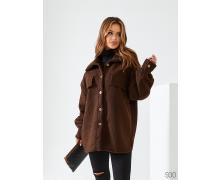 Рубашка женская WideRange, модель 930 brown зима