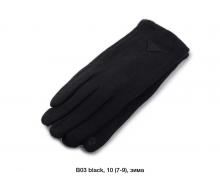 Перчатки женские Rubi, модель B03 black зима