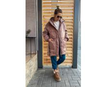 Куртка женская Аля Мур, модель 0473 brown демисезон
