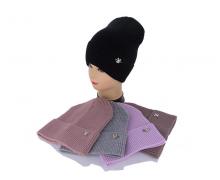 шапка женская Angelica, модель SF001-2 mix демисезон