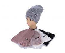 шапка женская Angelica, модель SF026-6 mix демисезон