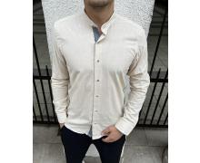 Рубашка мужская Nik, модель 33595 l.beige демисезон
