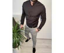 Рубашка мужская Nik, модель 33611 black демисезон