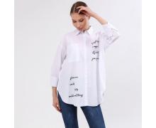 Рубашка женская New Season, модель 1089 white демисезон