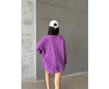 Рубашка женская New Season, модель 2065 purple демисезон