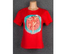 футболка женская Шаолинь, модель 8123 красный лето