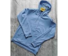 худи мужские Sport style, модель T10-48-0 l.blue демисезон