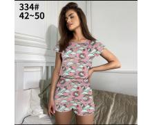 Пижама женская Brilliant, модель 334 pink лето