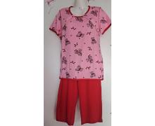 Пижама женская Romeo life, модель 8024 pink-red демисезон