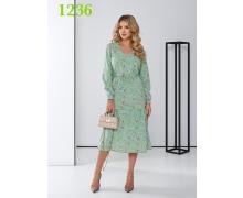 Платье женский HJJ Story, модель 1236 green демисезон