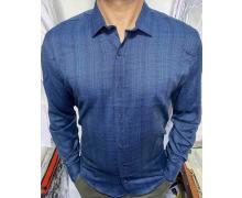 Рубашка мужская Nik, модель 33951 blue демисезон