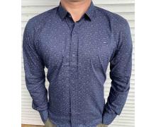 Рубашка мужская Nik, модель 33961 blue демисезон